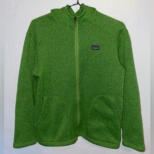 Patagonia Better Sweater Hoody Youth 14 green fleece